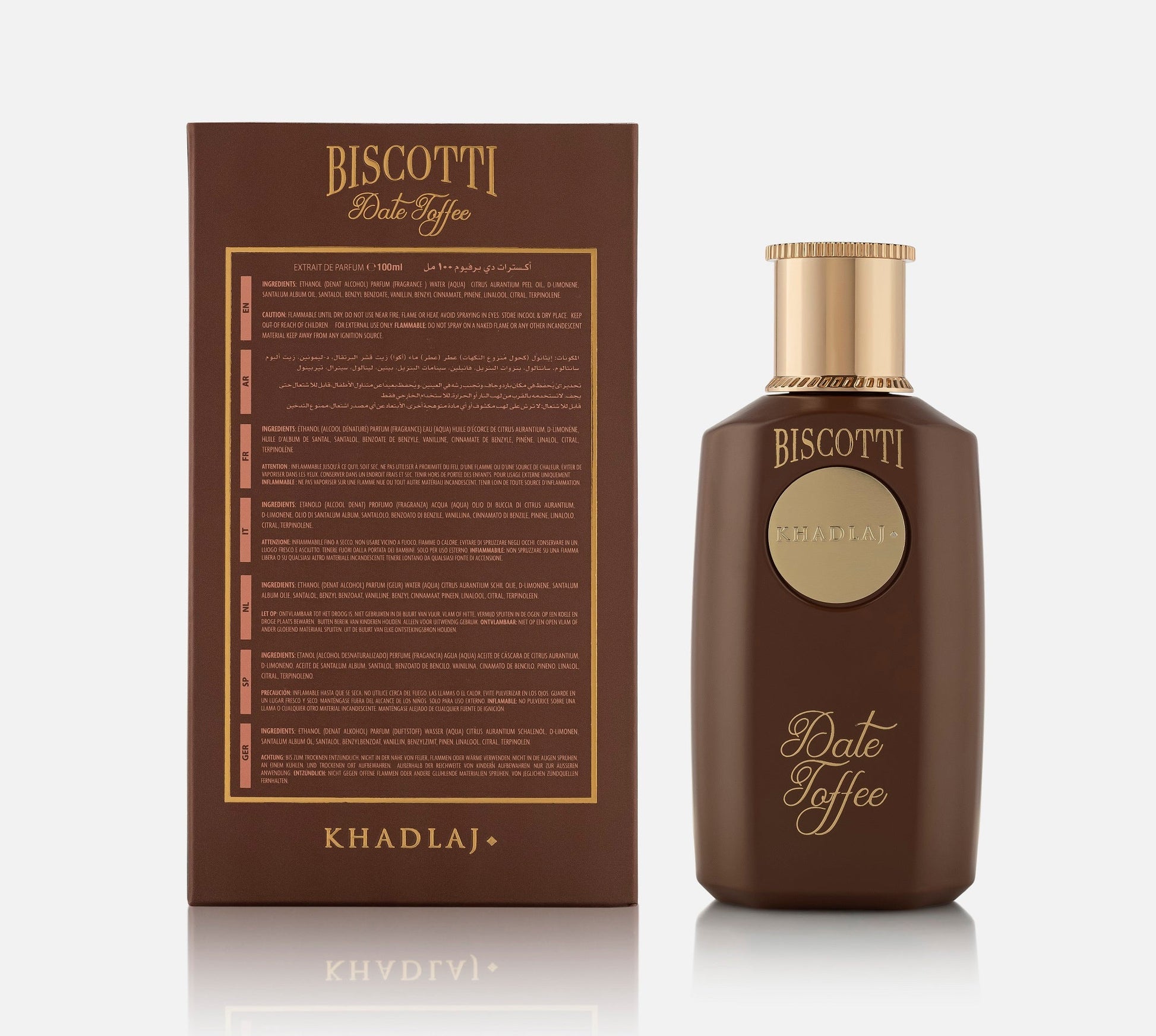 Biscotti Date Toffee 100ml Extrait de Parfum Spray for Men & Women - Estilo Fresco Dubai