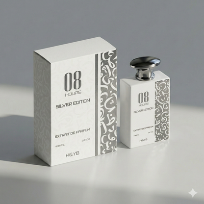 H&YB 08 Hours Silver Edition 85ml EDP perfume bottle - Estilo Fresco Dubai